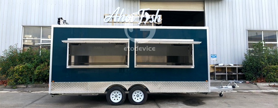 18ft Square Mobile Food Trailer